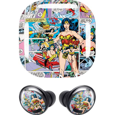 DC Comics Wonder Woman Comic Blast Galaxy Buds Pro Skin